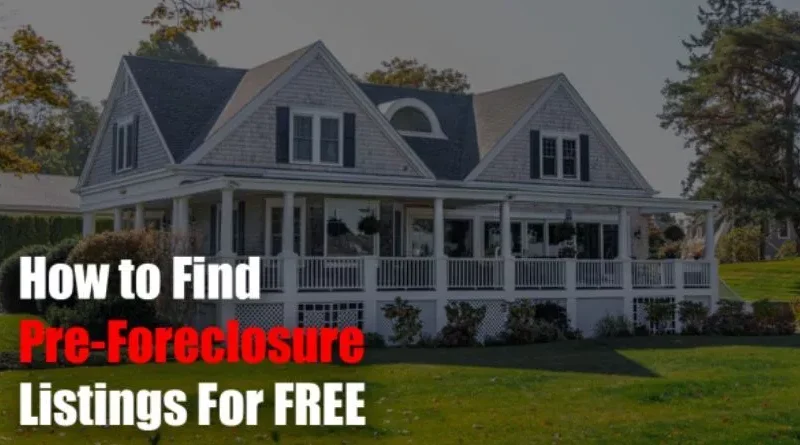 pre foreclosure listings